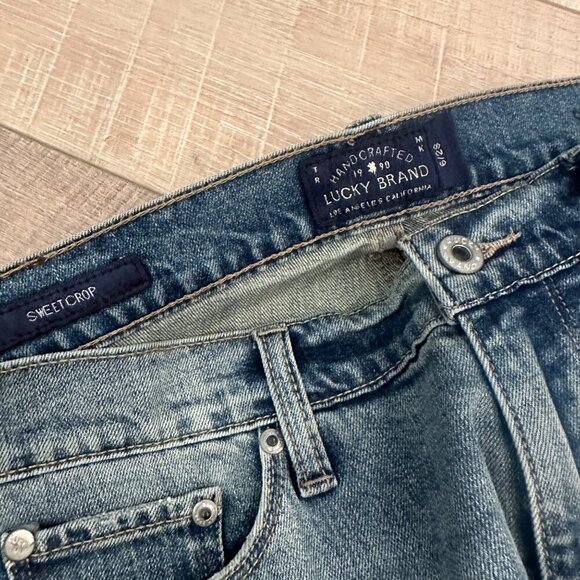 LUCKY BRAND WOMENS SWEET CROP JEANS SIZE 6 (28) NEW - Picture 8 of 10